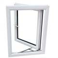 Design Akustik-Isolierung Kunststoff PVC Doppel-Swing Glas Casement Fenster